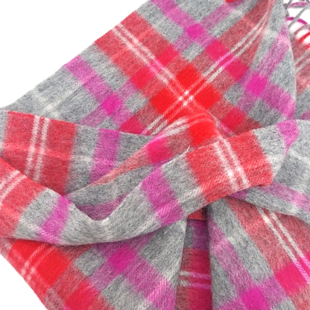 Lambswool Ballantrae Scotland Plaid Soft Scarf